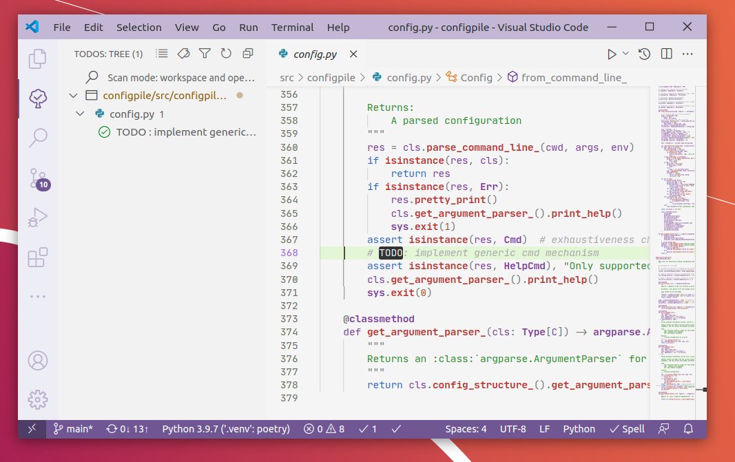 Todo Tree screenshot